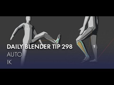 Daily Blender Tip 298 - Using Auto IK to animate faster (Blender 2.8)