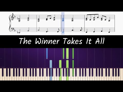 How to play the piano part of The Winner Takes It All by ABBA