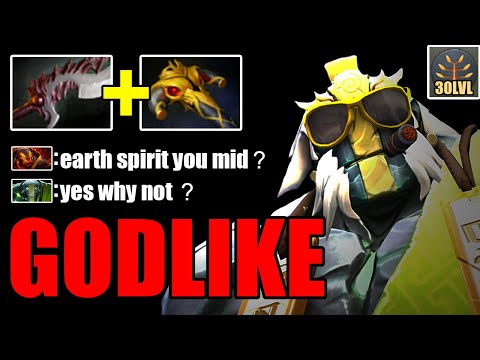 INSANE BATTLE OF SPIRITS! Epic MID Earth Spirit Cr1t- vs Noone Ember Spirit Gameplay 7.26 Dota 2