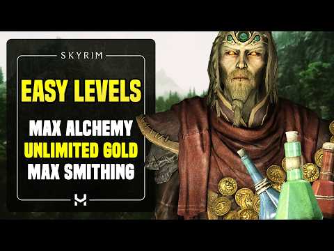 The ULTIMATE Skyrim Potion/Level Glitch (Max Alchemy, Smithing & Gold)