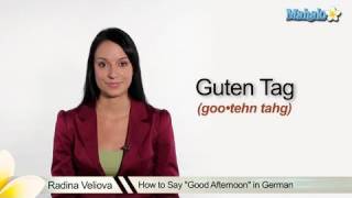 How to Say "Good Afternoon" in German