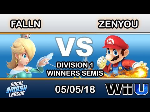 SCSL Div 1 - falln (Rosalina) Vs. eM | Zenyou (Mario) Winners Semis - Smash 4