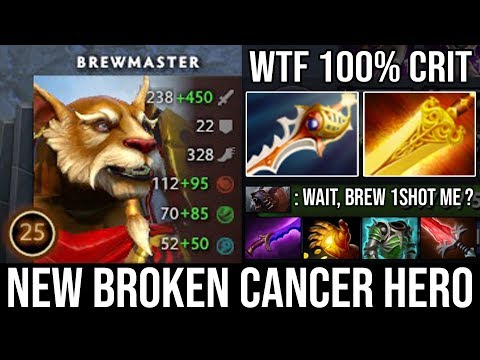 Another Broken Hero New Cancer 7.22d - WTF Carry Brew 100% Crit 1Shot Ursa with 90% Movement Slow
