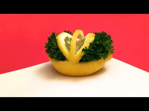 How to Make a Basket of Fresh Herbs with a Lemon / Garnish for Seafood & Fish