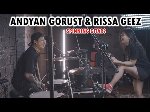 RISSA GEEZ DAN ANDYAN GORUST | SPINNING GITAR ? | Ngejam di PELATAR