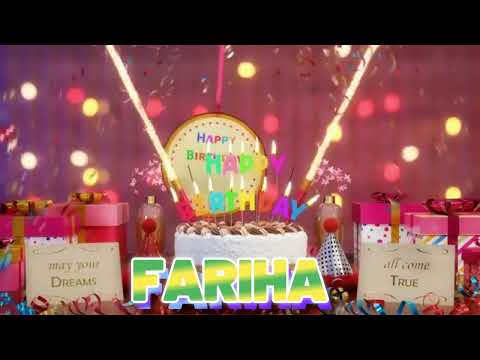 FARIHA Happy Birthday Song with Names 🌟 Happy Birthday to You