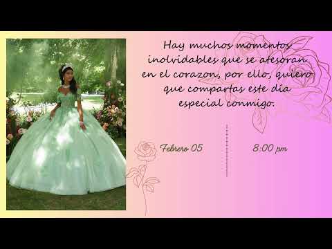 Te invito a celebrar mis 15 años