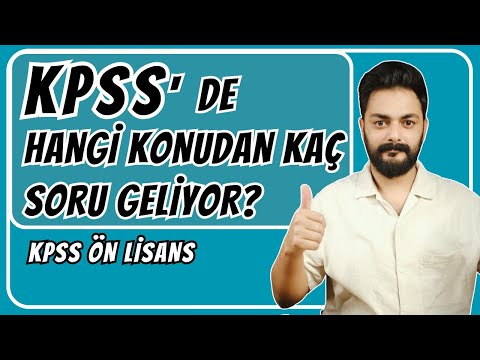 How many questions come from which subjects in the KPSS Associate Degree Exam? 2026 KPSS Associat...
