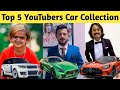 Top 5 Indian YouTubers Car Collection | Carryminati, Chotu dada, BB Ki Vines, Ashish Chanchlani