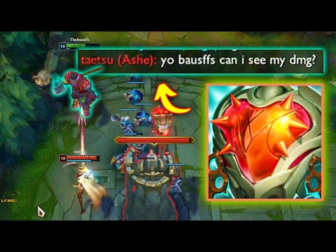 When Enemy ADC asks to test his DMG against your TANK..ft Bausffs
