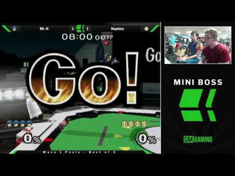 Mini Boss Wave 1 Pools - Mr. N (Marth) vs Napkins (Peach)