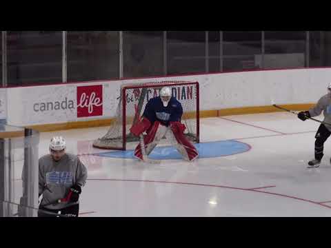 Niagara IceDogs Prospect Matteo Porporino at the Rookie Orientation Intrasquad Game