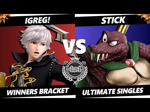 4o4 Smash Night 34 - iGreg! (Robin) vs VA| STiCK (King K. Rool) - Winners Round 4