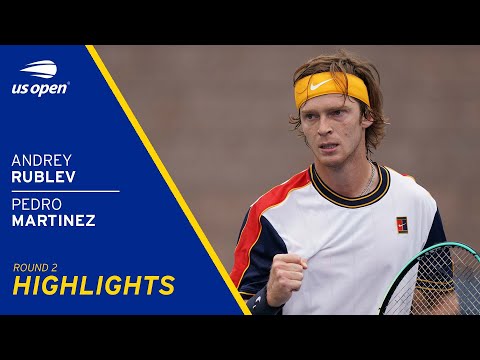 Andrey Rublev vs Pedro Martinez Highlights | 2021 US Open Round 2
