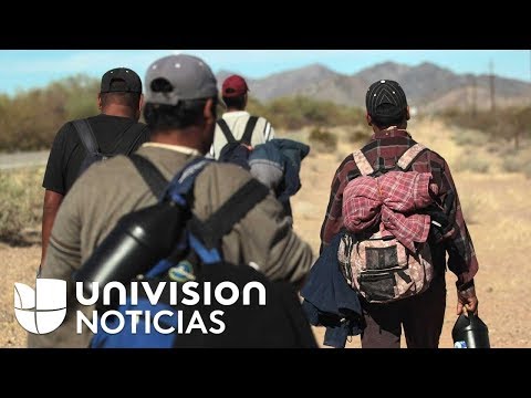 Immigrants crossing the border en masse, what a Univision News team found in Arizona