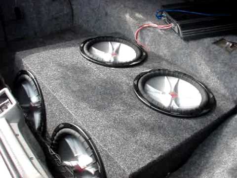 4 12in Kicker CVR's and Power Acoustik 4000W Class D Amp  (FOR SALE)
