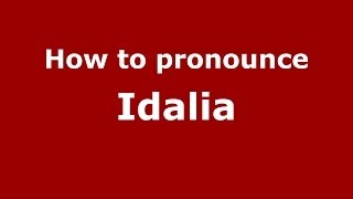 How to pronounce Idalia