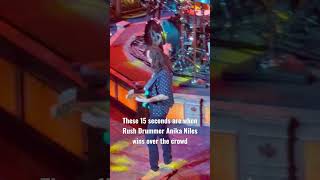 Anika Wins Crowd - RUSH in Philadelphia 8-23-26 #shorts #rockandroll #concert #rush
