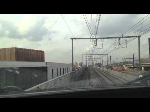 Driver's Eye View TGV Thalys Brussel Zuid - Rotterdam Centraal