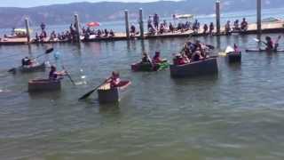 preview picture of video '2013 Cardboard & Duct Tape Boat Race'