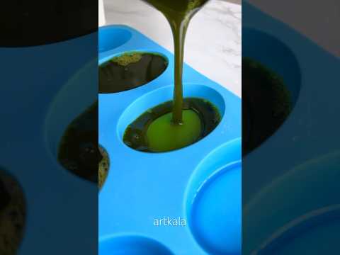 Neem Soap making 😍 #soap #soapmaking #neemsoap #soapcutting #skincare #skincareroutine