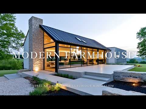 The Evolution of Modern Farmhouses: Steel and Stone for Luxurious Minimalism