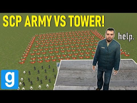 ESERCITO SCP SPAVENTOSO CONTRO LA TORRE! - Garry's mod Sandbox