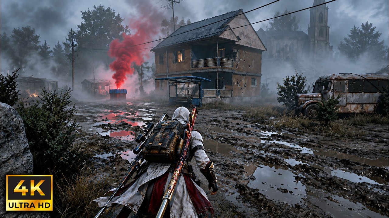 PUBG PC: ERANGEL con NIEBLA y JUGADAS AVANZADAS en 4K 🥰 GRAFICOS EN ULTRA y MUY REALISTAS!