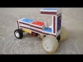 How To Make Matchbox Tractor At Home DIY Electric Tractor From Matchbox Matchbox Tractor