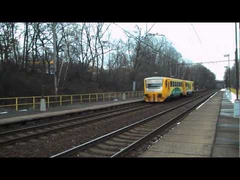 Příjezd vlaků Sp 1681 a R 609 Svatava - Chomutov město, 20. 3. 2013