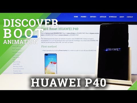 How Boot Animation Looks in HUAWEI P40 – Entrance Animation