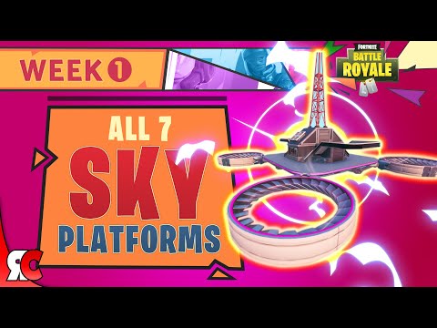 Sky Platforms Locations Week 1 Season 9 Challenge Guide (Fortnite All Sky Platforms)