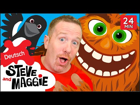 Zelten mit Bigfoot Geschichte + MEHR für Kids von Steve and Maggie Deutsch | Deutsch für Kinder