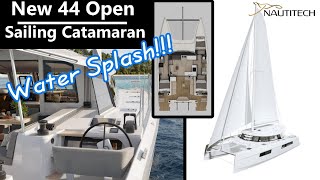 Nautitech 44 Open New Sailing Catamaran | Water Splash!