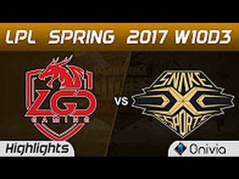 LGD vs SS Highlights Game 3 LPL Spring 2017 W10D3 LGD Gaming vs Snake