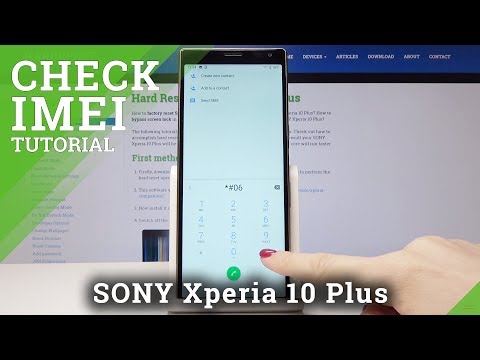How to Check IMEI Number in Sony Xperia 10 Plus - IMEI & Serial Number