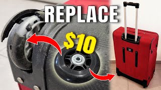 How To Replace Suitcase Luggage Wheels For $10 | Repair | XDIY
