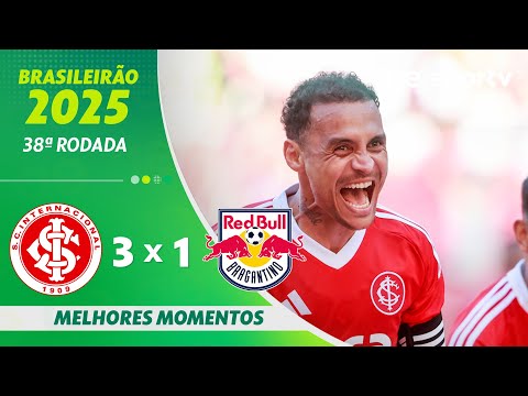 Gols e lances de Internacional x Red Bull Bragantino