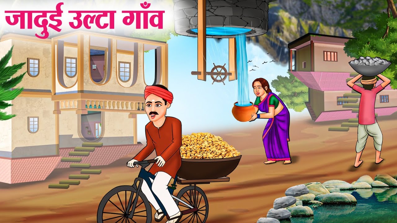 जादुई उल्टा गाँव | Hindi Kahaniya | Moral Stories | Bedtime Stories | Story In Hindi