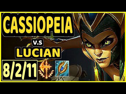 EVROT (CASSIOPEIA) vs LUCIAN - 8/2/11 KDA MID CHALLENGER GAMEPLAY - BR
