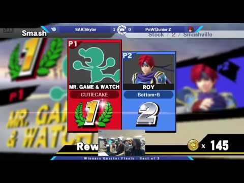 SOS39 Winners Quarters - SAK|Skylar (Mr. Game & Watch) vs PoW!|Junior Z (Roy)