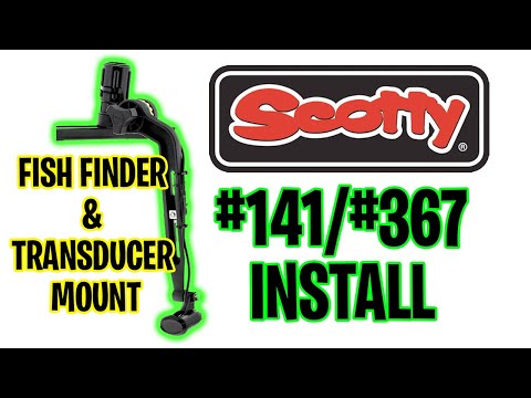 🚨Best Kayak Transducer Arm - Scotty #141 Installation - #367 Fish Finder  - Garmin 93SV GT54 GT56
