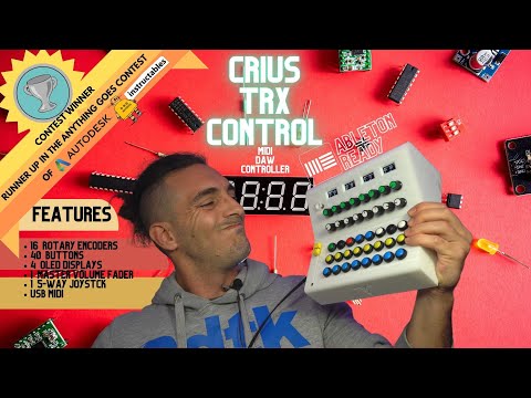 DIY Arduino MIDI DAW Controller - ABLETON READY - Crius TRX Control v1.0  [Part 2]