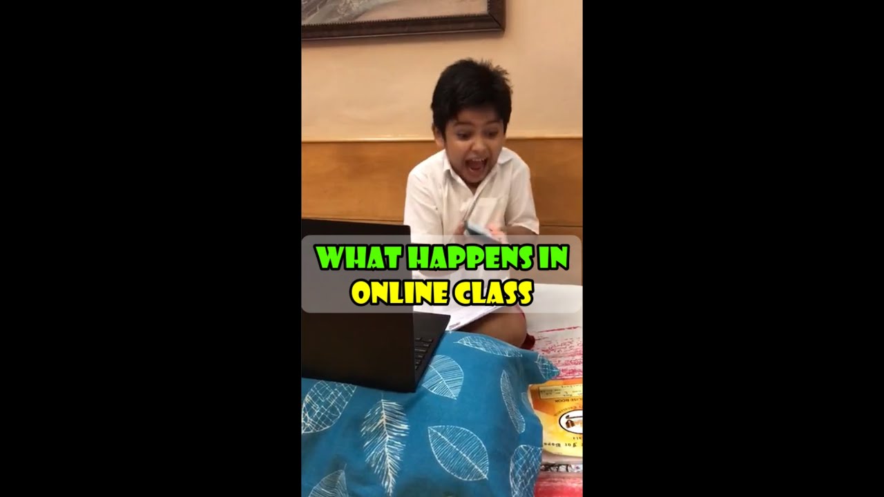 What happens in an Online Class?  #shorts