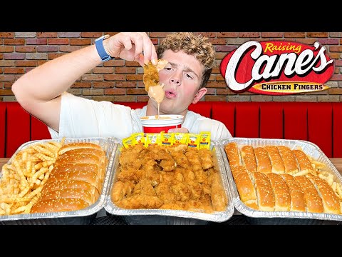 Eating $100 Worth of Raising Canes!