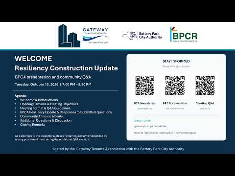 Watch the October 13, 2026 GTA and BPCA community meeting recording on YouTube
