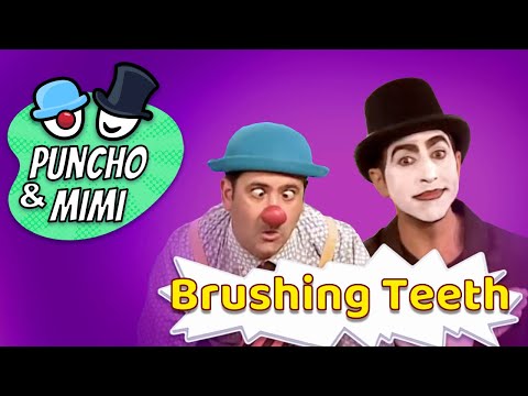 Brushing teeth - צחצוח שיניים  (FUNNY MIME FOR KIDS פנטומימה מצחיקה לילדים)
