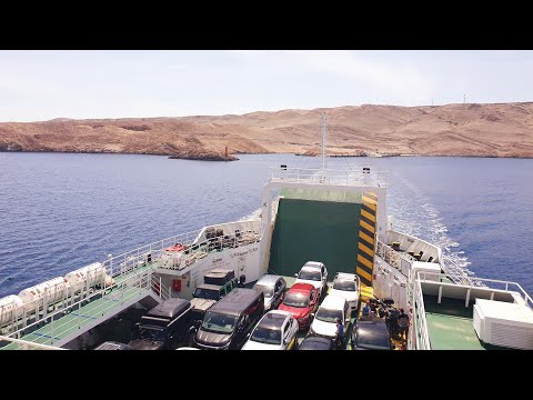 NOVALJA (PAG) 🇭🇷 & ŽIGLJEN ⛴️ PRIZNA trajekt