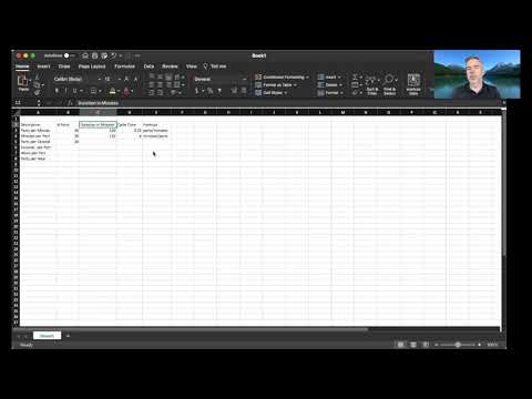 Part of a video titled How to calculate cycle time in Excel - YouTube