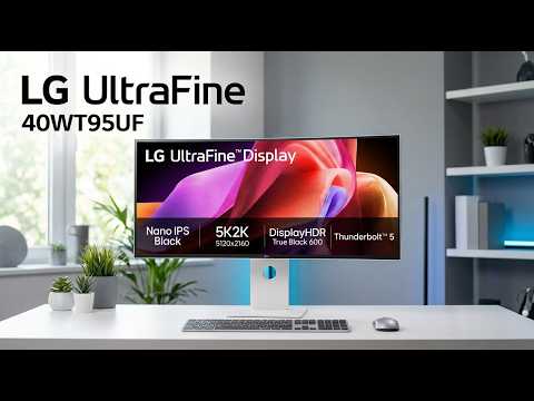 LG UltraFine 40WT95UF-W.AEU Curved Monitor 100,86 cm (40 Zoll) video preview